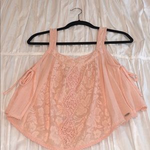 pink lacey tank